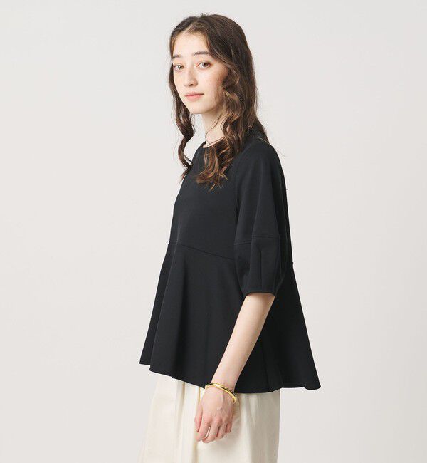 UNITED ARROWS「ポンチ ペプラム ショートスリーブ カットソー」|Tシャツ・カットソー|