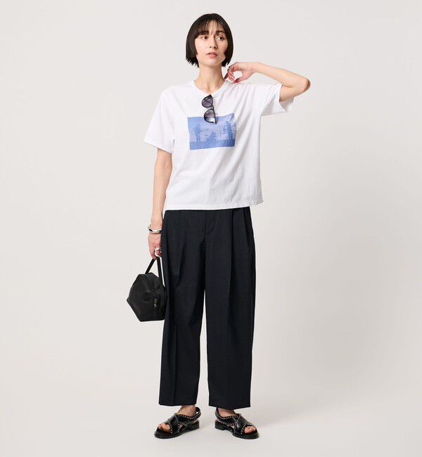 UNITED ARROWS「＜TICCA＞バンド プリント Tシャツ」|Tシャツ・カットソー|