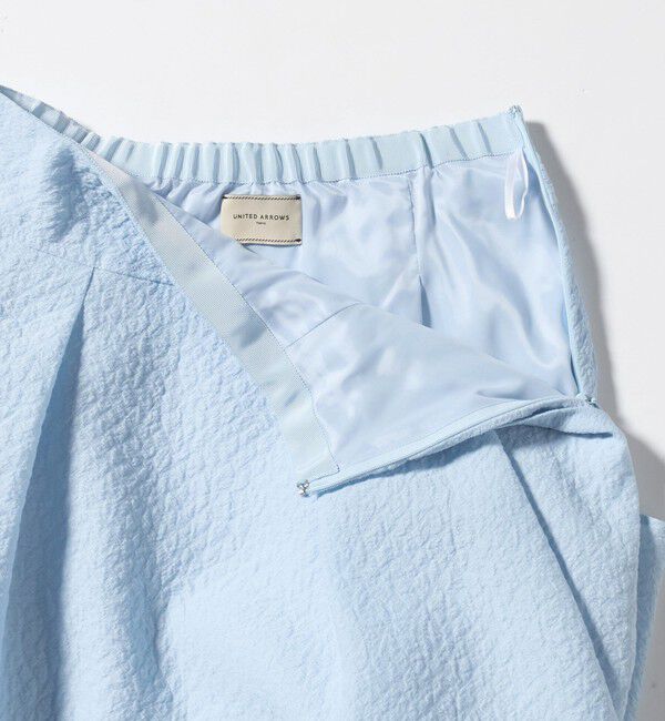 UNITED ARROWS「オーガンジー ジャガード フレアスカート ‐ウォッシャブル‐」|フレア|