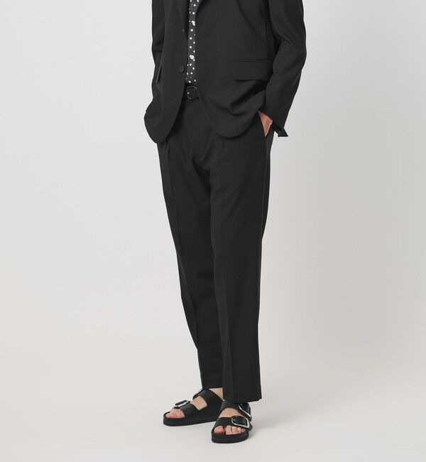 UNITED ARROWS「＜District＞ポリエステル トロピカル 1プリーツ テーパード パンツ」|スーツ|