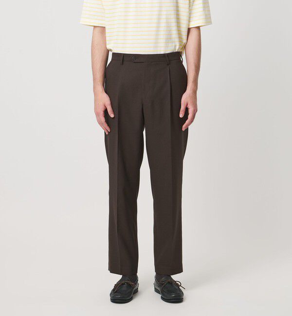 UNITED ARROWS「＜District＞ポリエステル トロピカル 1プリーツ テーパード パンツ」|スーツ|