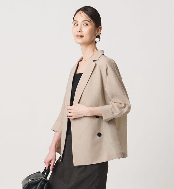 UNITED ARROWS「シアー ドルマン ブラウス ジャケット ‐ウォッシャブル‐」|テーラードジャケット|