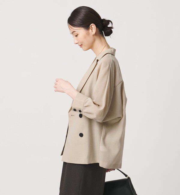 UNITED ARROWS「シアー ドルマン ブラウス ジャケット ‐ウォッシャブル‐」|テーラードジャケット|