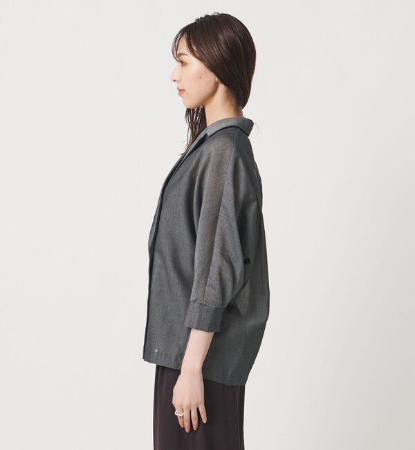 UNITED ARROWS「シアー ドルマン ブラウス ジャケット ‐ウォッシャブル‐」|テーラードジャケット|