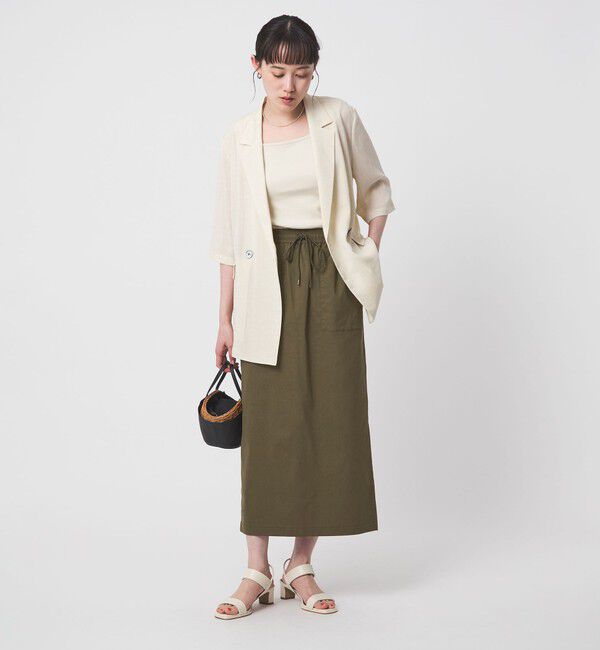 UNITED ARROWS green label relaxing「［size SHORT/TALLあり］オルマイ LI/MIX タイト スカート」|タイト|