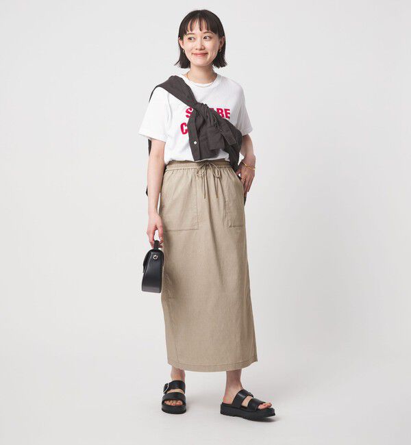 UNITED ARROWS green label relaxing「［size SHORT/TALLあり］オルマイ LI/MIX タイト スカート」|タイト|