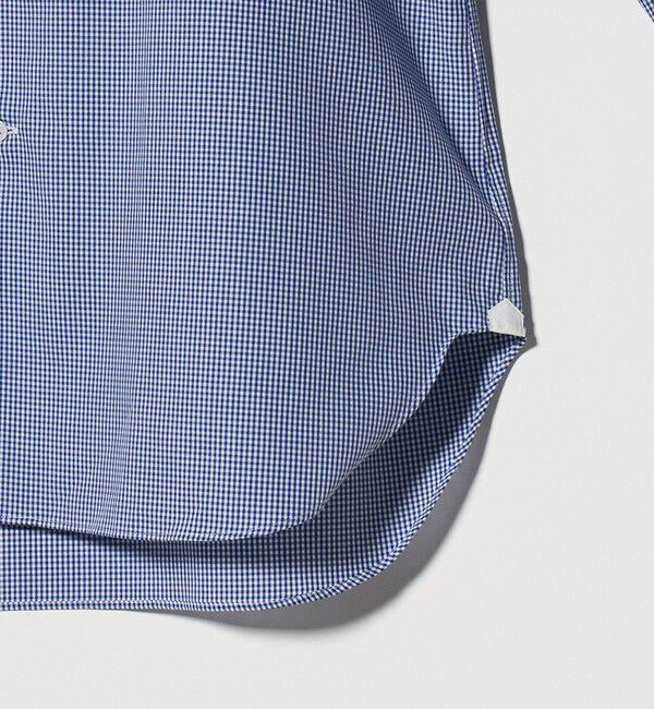 UNITED ARROWS green label relaxing「MADE BY HITOYOSHI ギンガムチェック ワイドカラー ドレスシャツ」|シャツ・ブラウス|