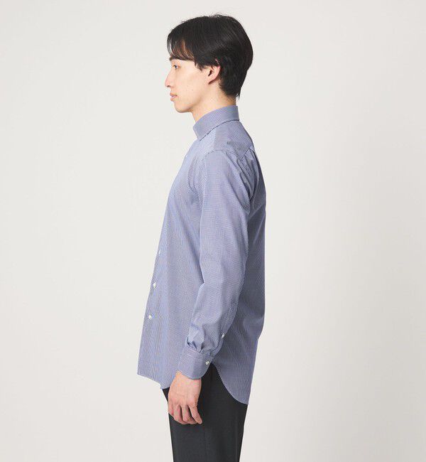 UNITED ARROWS green label relaxing「MADE BY HITOYOSHI ギンガムチェック ワイドカラー ドレスシャツ」|シャツ・ブラウス|