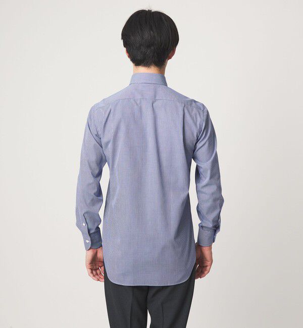 UNITED ARROWS green label relaxing「MADE BY HITOYOSHI ギンガムチェック ワイドカラー ドレスシャツ」|シャツ・ブラウス|