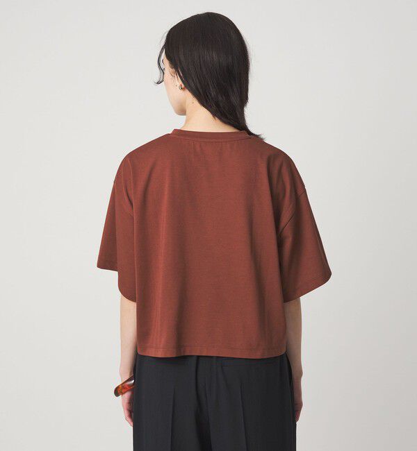 UNITED ARROWS green label relaxing「＜スタイリスト兵藤千尋さんコラボ＞クロップド ワイド Tシャツ UVカット」|Tシャツ・カットソー|