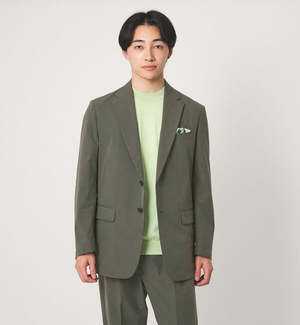 UNITED ARROWS green label relaxing「A+ PERTEX UNLIMITED コットンライク リラックス セットアップジャケット -ウォッシャブル・ストレッチ・撥」|テーラードジャケット|