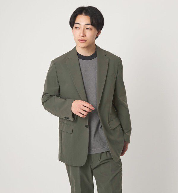 UNITED ARROWS green label relaxing「A+ PERTEX UNLIMITED コットンライク リラックス セットアップジャケット -ウォッシャブル・ストレッチ・撥」|テーラードジャケット|