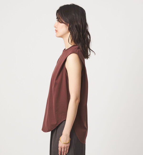 UNITED ARROWS green label relaxing「ショルダータック ノースリーブ プルオーバー カットソー」|Tシャツ・カットソー|