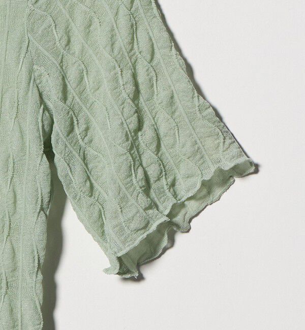 EMMEL REFINES「＜EMMEL REFINES＞EM ウェーブシアー クルーネック 5スリーブ」|Tシャツ・カットソー|