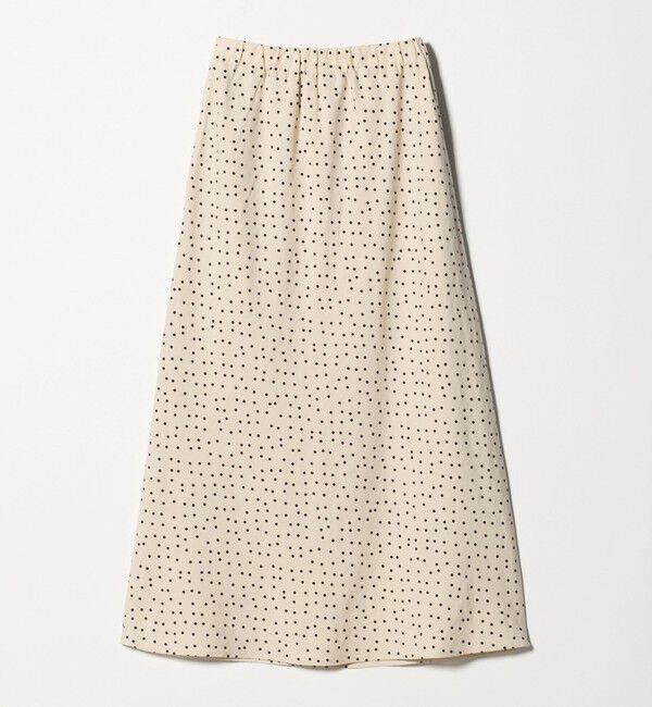 UNITED ARROWS green label relaxing「BREEZE LINEN ブリーズリネン ナロー スカート ドット」|フレア|