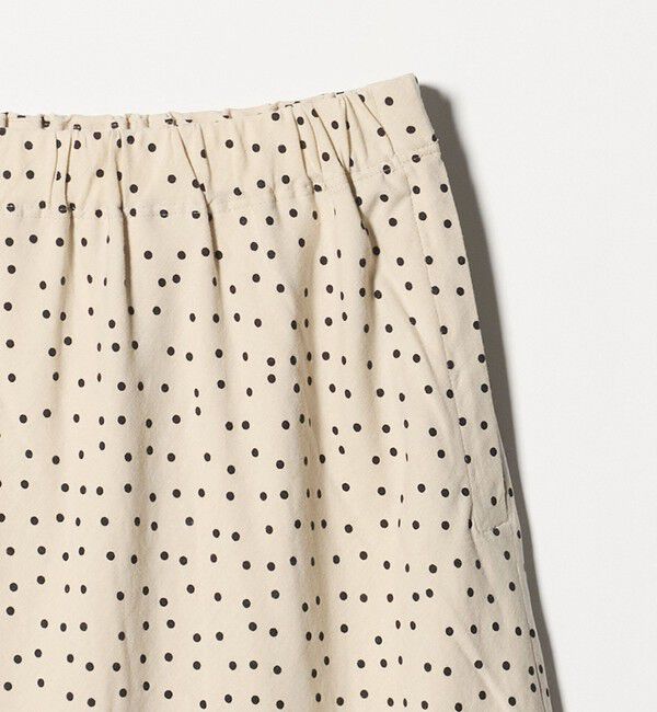 UNITED ARROWS green label relaxing「BREEZE LINEN ブリーズリネン ナロー スカート ドット」|フレア|