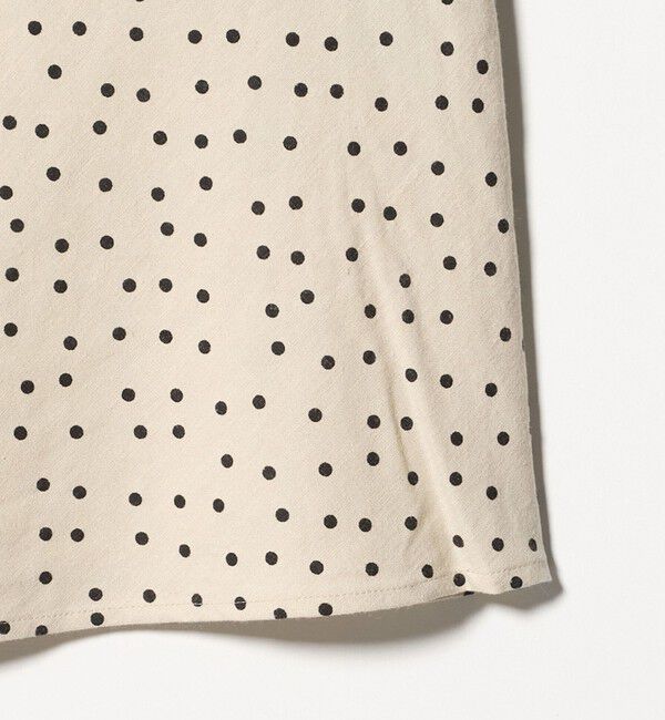 UNITED ARROWS green label relaxing「BREEZE LINEN ブリーズリネン ナロー スカート ドット」|フレア|