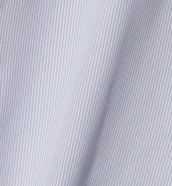 UNITED ARROWS green label relaxing「ポリエステル ラッカン ストライプ スタンダード スナップ ボタンダウン 半袖 シャツ -ストレッチ・イージ」|シャツ・ブラウス|