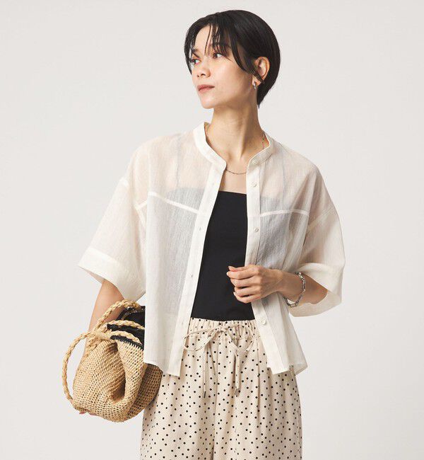 UNITED ARROWS green label relaxing「ラミーライク ショートスリーブ シャツ 通気性」|シャツ・ブラウス|
