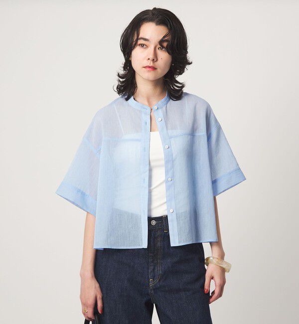 UNITED ARROWS green label relaxing「ラミーライク ショートスリーブ シャツ 通気性」|シャツ・ブラウス|