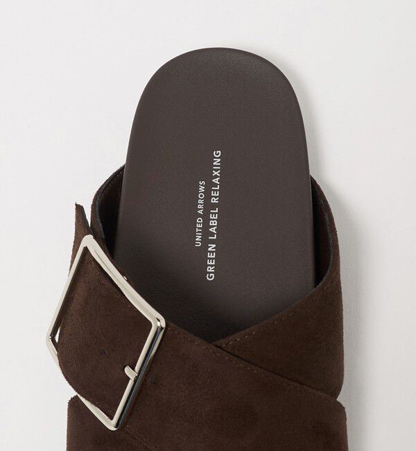 UNITED ARROWS green label relaxing「ビッグバックル フラットサンダル」|サンダル|