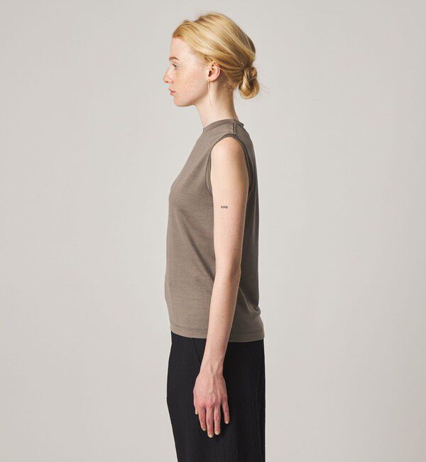 STEVEN ALAN「＜Steven Alan＞ウールジャージー ノースリーブ Tシャツ」|Tシャツ・カットソー|