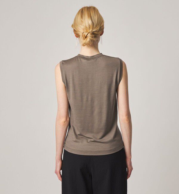 STEVEN ALAN「＜Steven Alan＞ウールジャージー ノースリーブ Tシャツ」|Tシャツ・カットソー|
