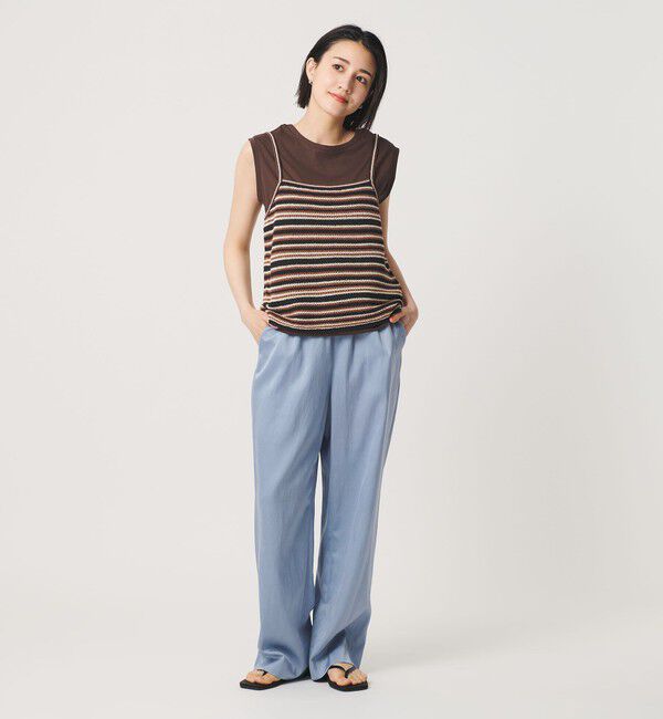 BEAUTY&YOUTH UNITED ARROWS「サテンドロースト ワイドパンツ ウォッシャブル」|その他|