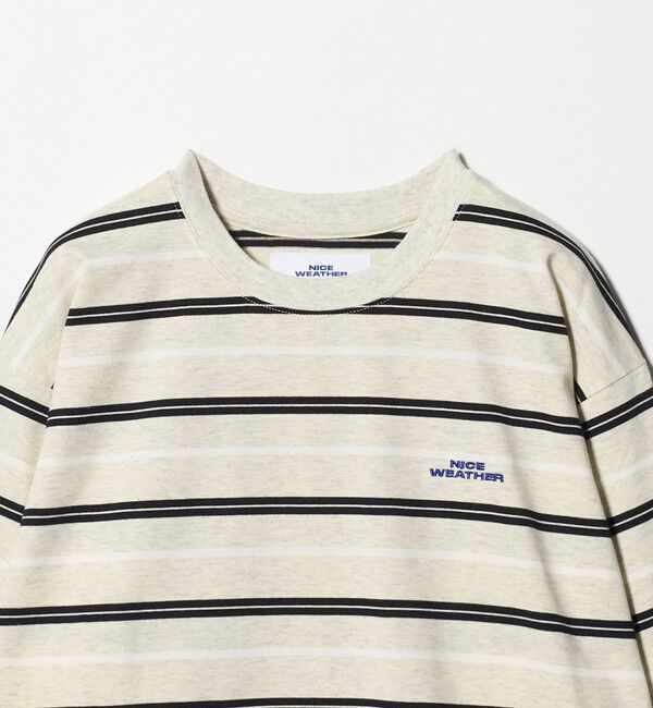NICE WEATHER「＜NICE WEATHER＞ボーダー ロングスリーブ Tシャツ」|Tシャツ・カットソー|