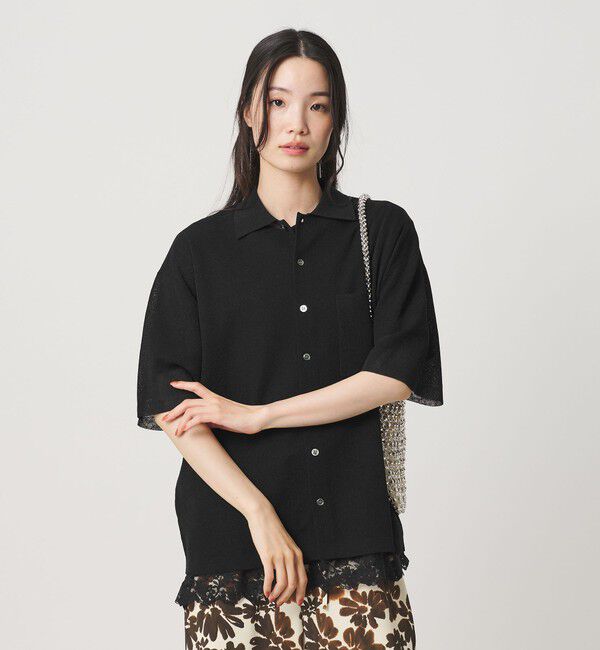 BEAUTY&YOUTH UNITED ARROWS「ミラノリブ ショートスリーブ シャツカーディガン ウォッシャブル」|カーディガン|