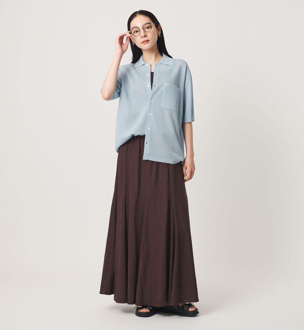 BEAUTY&YOUTH UNITED ARROWS「ミラノリブ ショートスリーブ シャツカーディガン ウォッシャブル」|カーディガン|