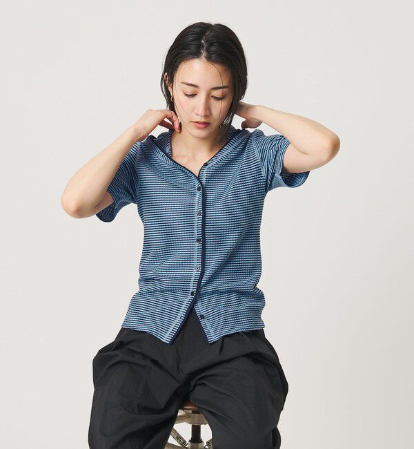 BEAUTY&YOUTH UNITED ARROWS「ボーダー＆ソリッド フード カーディガン」|カーディガン|