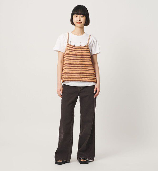 BEAUTY&YOUTH UNITED ARROWS「コットン メッシュ ボーダー キャミソール」|キャミソール|