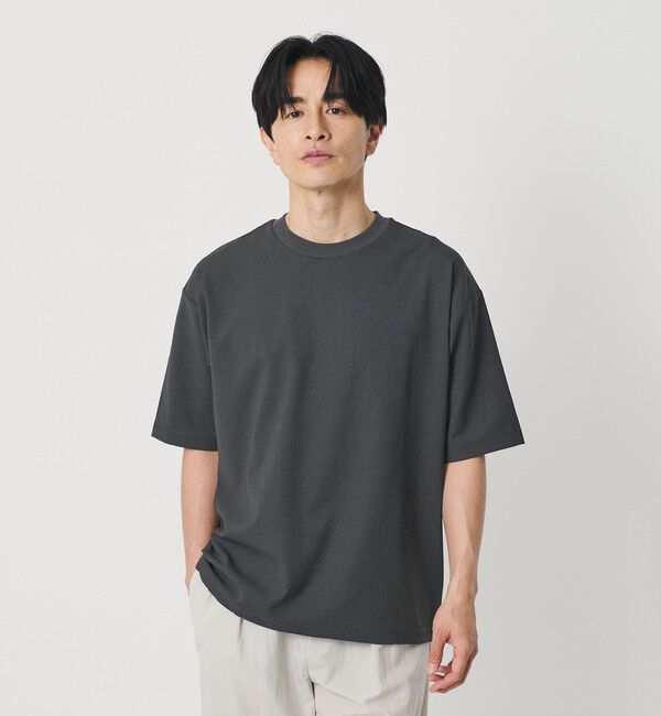 BEAUTY&YOUTH UNITED ARROWS「フラックス ライク アジャスト クルーネック Tシャツ 吸水速乾 ストレッチ 通気性」|Tシャツ・カットソー|