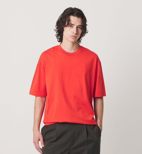 BEAUTY&YOUTH UNITED ARROWS「ギザ ガーメントダイ クロップド Tシャツ」|Tシャツ・カットソー|RED