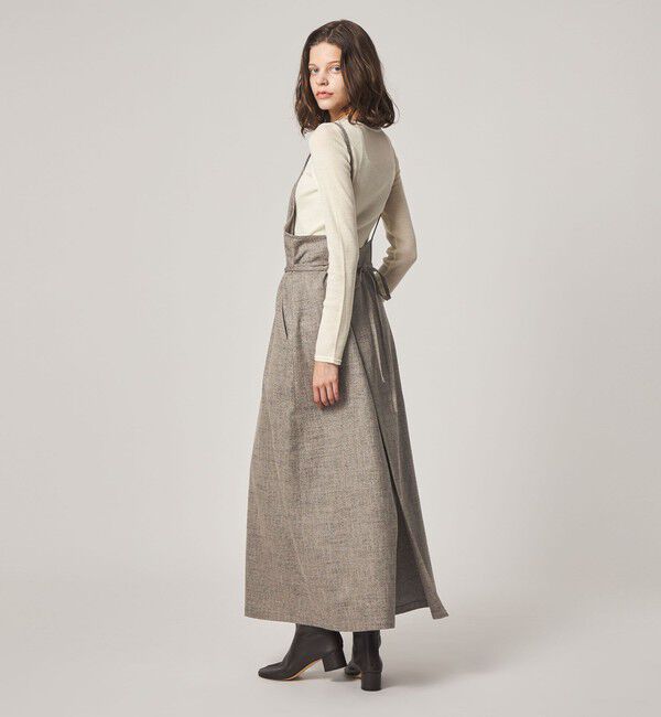 STEVEN ALAN「＜Steven Alan＞ヘリンボーン ツイードライク エプロン ワンピース」|ワンピース|