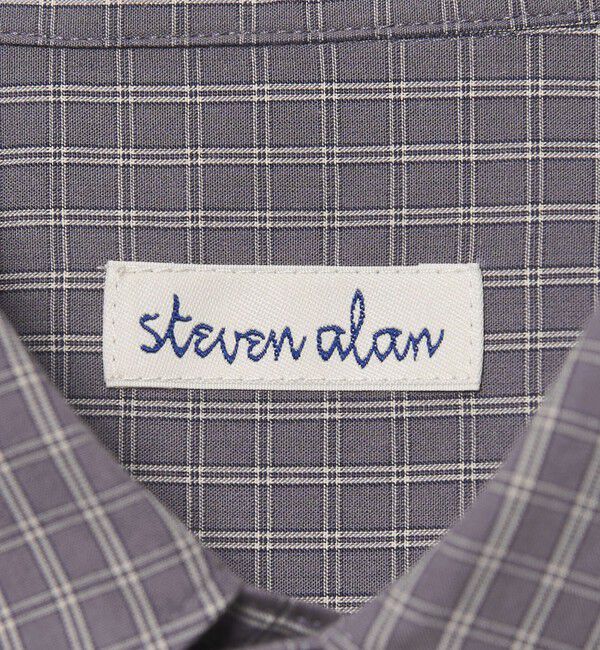 STEVEN ALAN「＜Steven Alan＞コットン ミニ チェック シャツ」|シャツ・ブラウス|