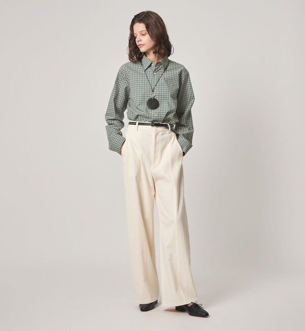 STEVEN ALAN「＜Steven Alan＞コットン ミニ チェック シャツ」|シャツ・ブラウス|
