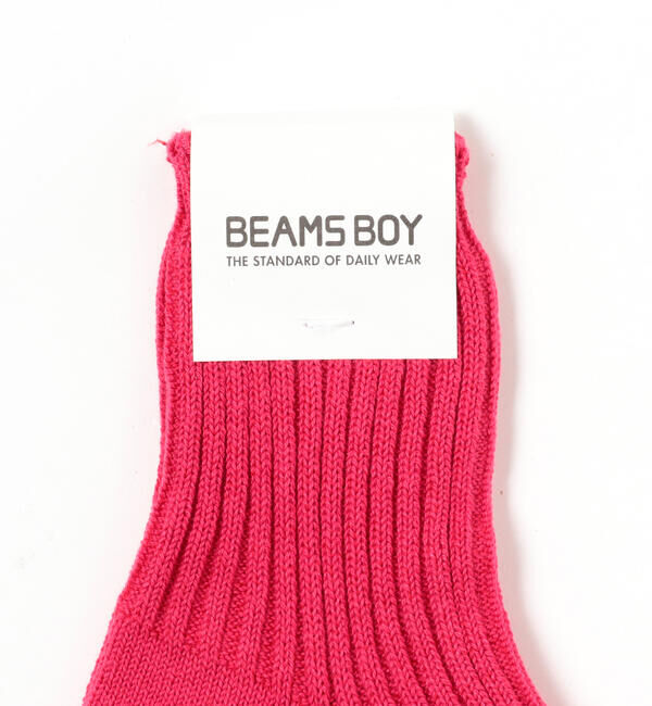 BEAMSBOY「1/2ソリッド リブ ソックス」|ソックス|