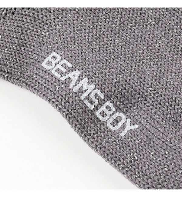 BEAMSBOY「BEAMS BOY / ラメ リブ クルー ソックス NEW」|ソックス|