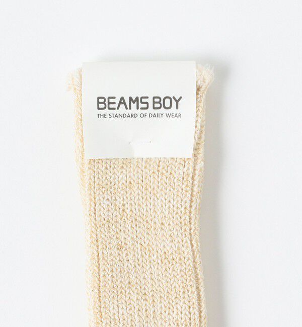 BEAMSBOY「BEAMS BOY / ラメ リブ クルー ソックス NEW」|ソックス|