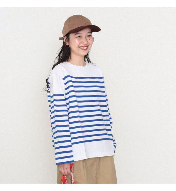 BEAMSBOY「ナバルボーダー ビッグ ボートネック カットソー」|Tシャツ・カットソー|
