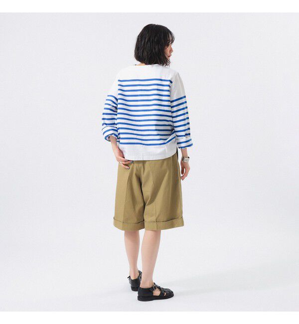 BEAMSBOY「ナバルボーダー ビッグ ボートネック カットソー」|Tシャツ・カットソー|