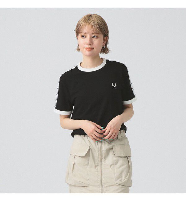 Ray BEAMS 「FRED PERRY / TAPED RINGER T-SHIRT」|Tシャツ・カットソー|BLACK