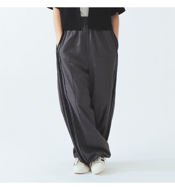 Ray BEAMS 「レースライントラックパンツ」|チノ|GREY