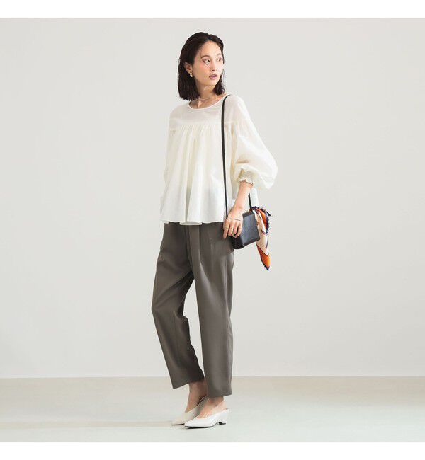 Demi-Luxe BEAMS 「コットンシルク 2WAY ブラウス」|シャツ・ブラウス|