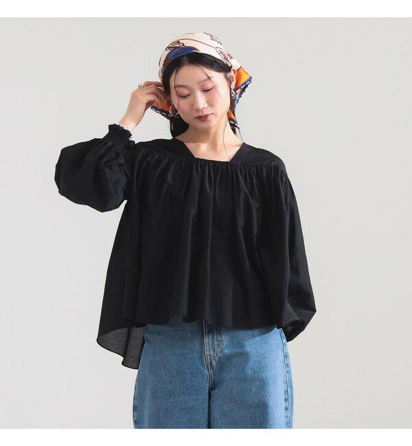 Demi-Luxe BEAMS 「コットンシルク 2WAY ブラウス」|シャツ・ブラウス|