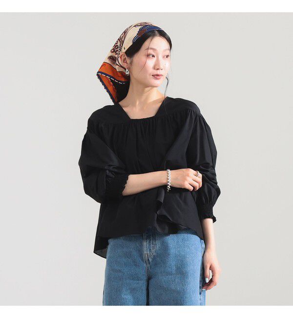 Demi-Luxe BEAMS 「コットンシルク 2WAY ブラウス」|シャツ・ブラウス|