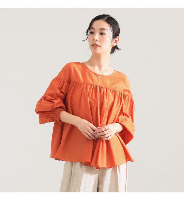 Demi-Luxe BEAMS 「コットンシルク 2WAY ブラウス」|シャツ・ブラウス|SUNNY