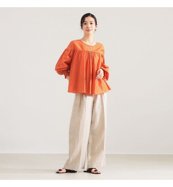 Demi-Luxe BEAMS 「コットンシルク 2WAY ブラウス」|シャツ・ブラウス|